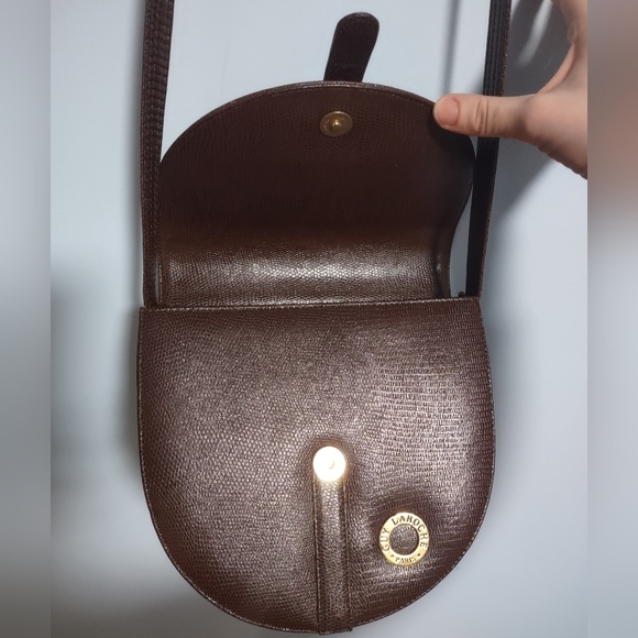 Vintage Designer Guy Laroche Paris Medium Brown Shoulder Bag - Picture 7 of 12